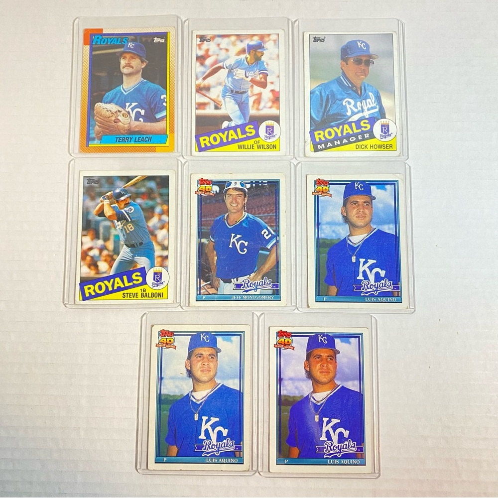 Royals Baseball Cards Lot of 8